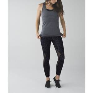 Lululemon Running in the City 7/8 Tight in Heathered Net Pop‎ Leggings Size 6